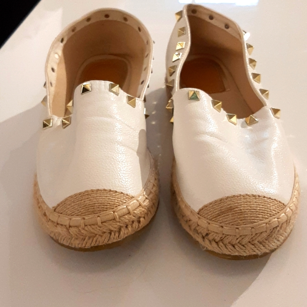 White espadrilles